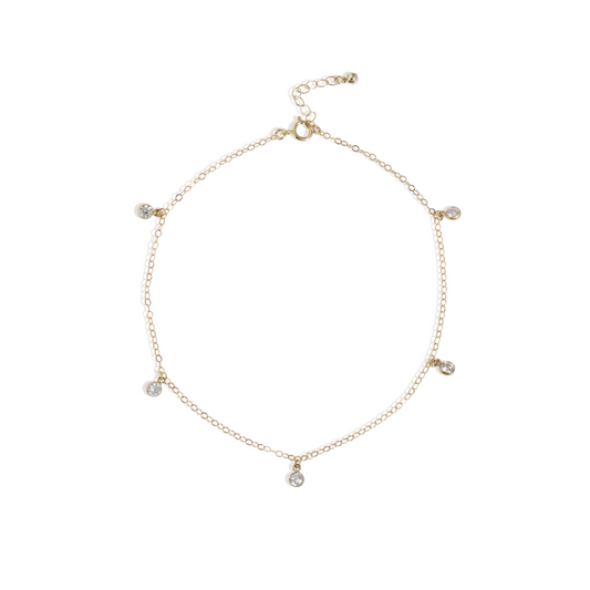 Sparkle Drop Anklet